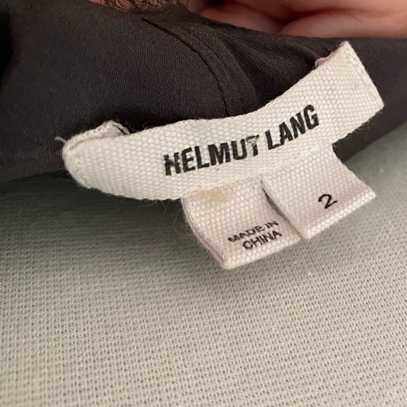 Helmut Lang asymmetrical draped silk Dress - Picture 6 of 8